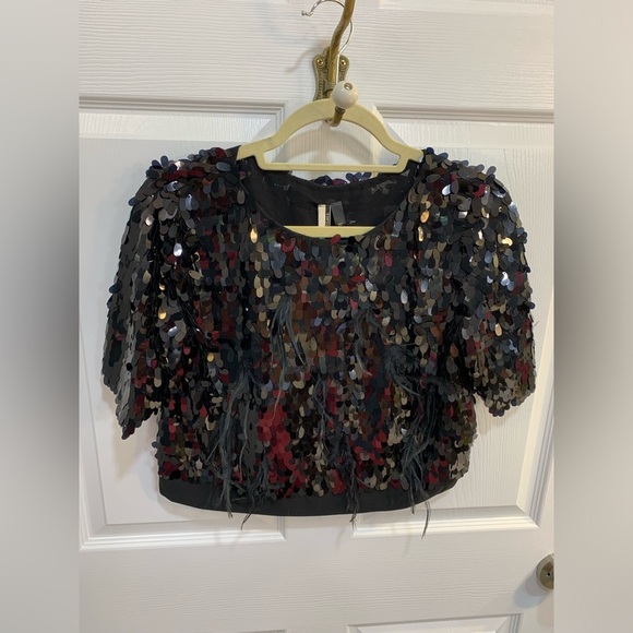 Top shop NWT Nordstrom sequence, black top size 4 - Picture 1 of 7